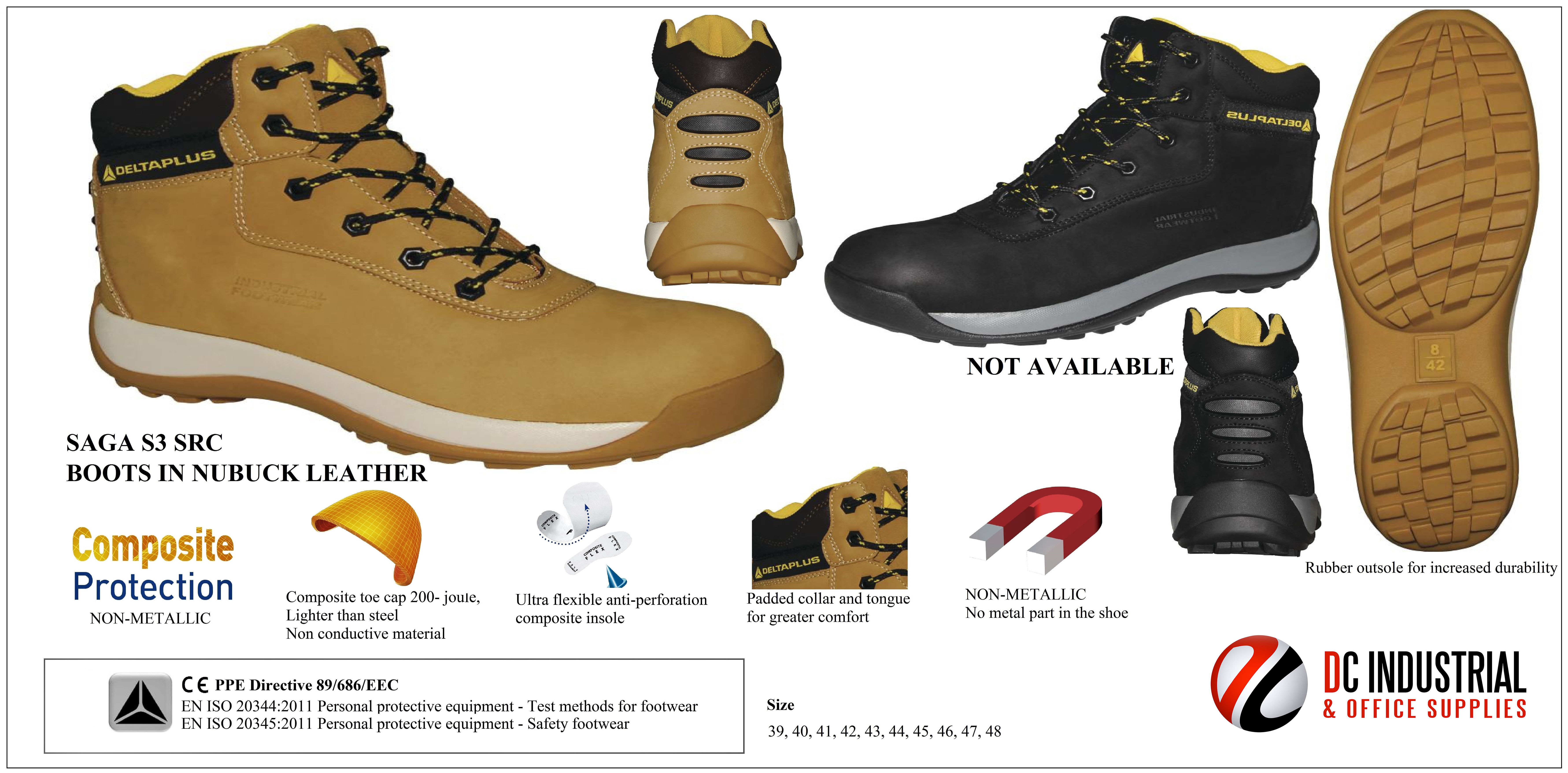 SAGA S3 SRC BOOTS IN NUBUCK LEATHER