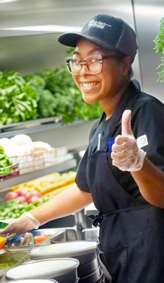 Masterpiece Cuisine Catering foodservice worker at the Nevada State Veterans Home