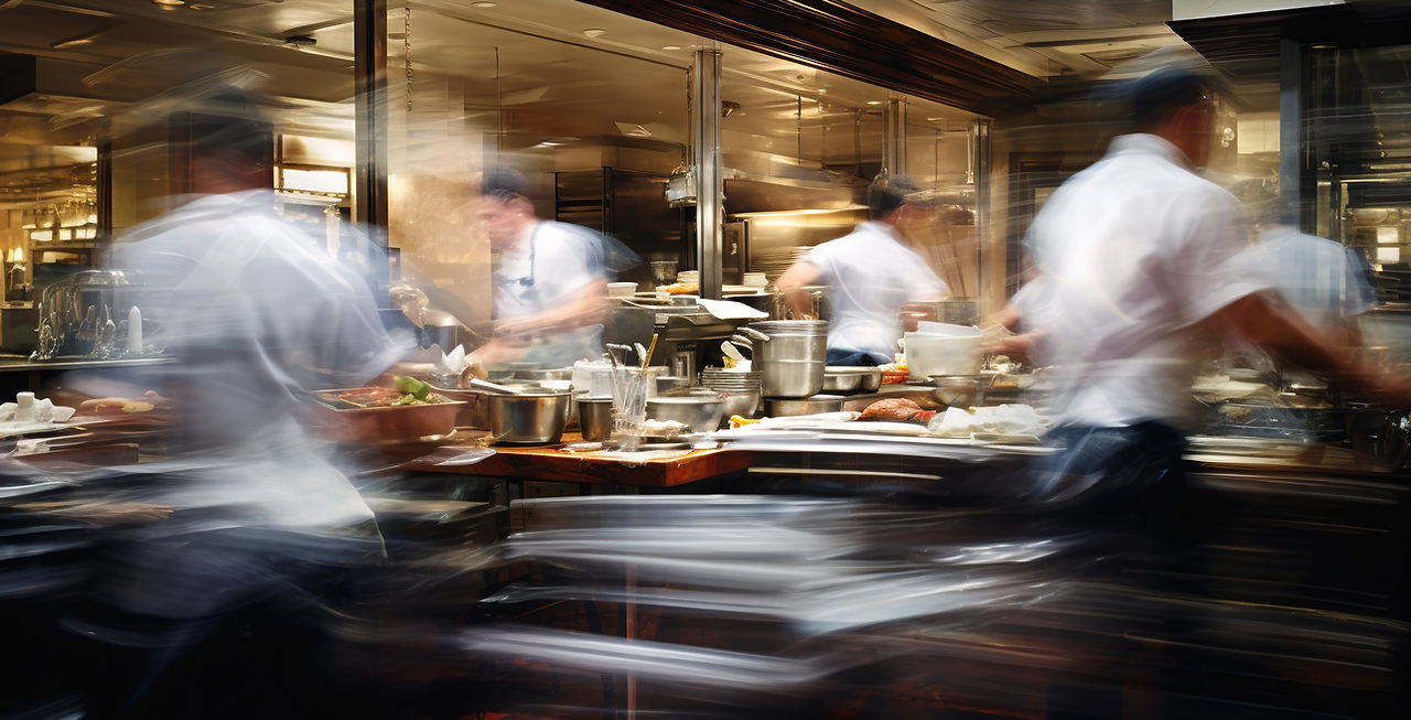 Masterpiece Cuisine chef cooking gourmet dishes in a professional kitchen, emphasizing our commitment to quality, fresh ingredients, and culinary excellence for every event.