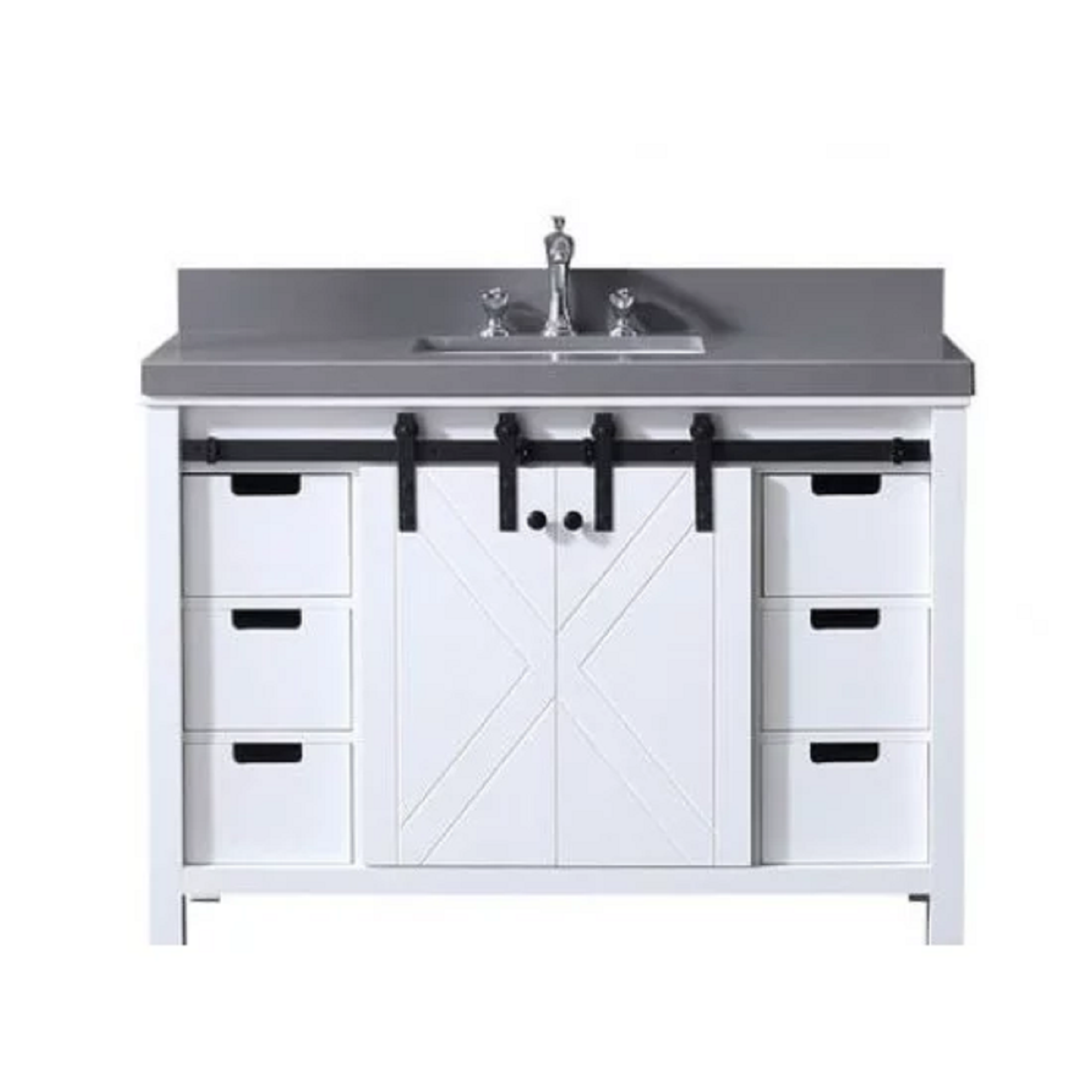 48" Bathroom vanity Barn Door Style. By Poseidon.