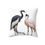 Thumbnail: Black and white cranes pillow cover design