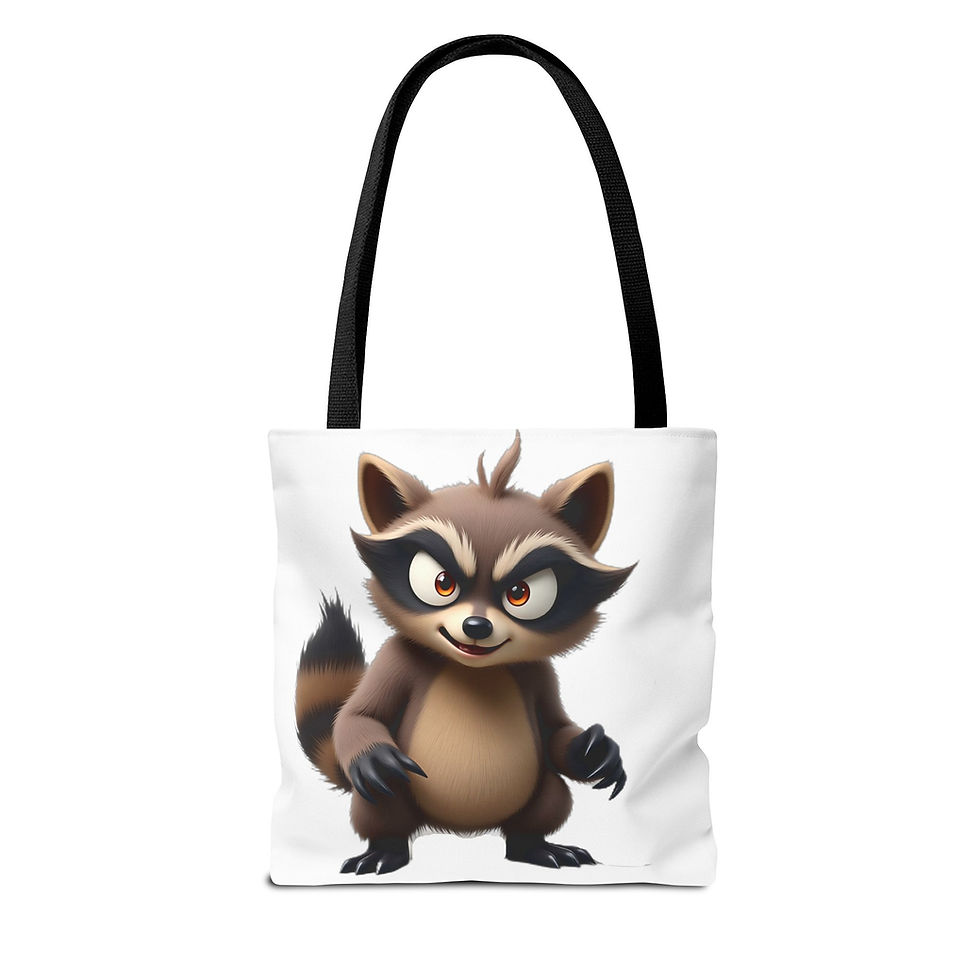 Angry Raccoon Tote Bag