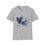 Thumbnail: Grey t-shirt featuring a vibrant blue magpie graphic