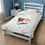 Thumbnail: Plush Blanket - Angry Flamingo Illustration Print