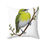 Thumbnail: White-eye bird perched on branch, pillow design