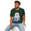 Thumbnail: Man wearing a dark green t-shirt featuring a snowy owl
