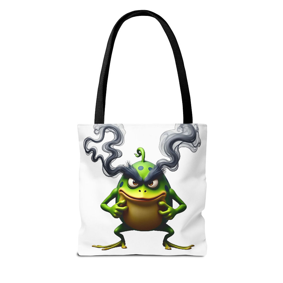 Frog Tote Bag - Angry Birds Style