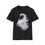 Thumbnail: White bird design on black unisex t-shirt