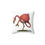 Thumbnail: Square Pillow Angry Flamingo Illustration Angry Bird Style Design