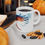 Thumbnail: Coffee mug with vibrant bird design