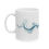 Thumbnail: Abstract blue design on white mug