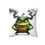 Thumbnail: Pillow Angry Frog Illustration Non-ID custom