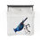 Thumbnail: Blue bunting bird on plush blanket