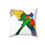Thumbnail: Colorful bird pillow cover