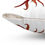 Thumbnail: Red floral pillow with zipper detail