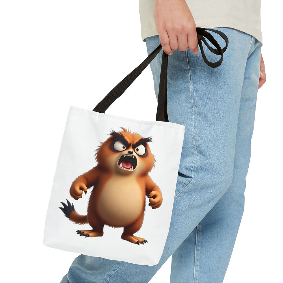 Angry Meerkat Tote Bag - Angry Birds Style