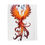 Thumbnail: Fiery phoenix design on pillow cover