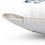 Thumbnail: White pillow with navy blue design and zipper