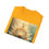 Thumbnail: Buddha lotus flower graphic on gold shirt