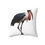 Thumbnail: Wildlife Bird Spun Poly Pillow, Stork Pillow