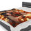 Thumbnail: Cozy anime-style fleece blanket on bed