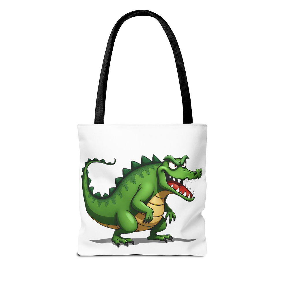 Angry Alligator Tote Bag