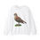 Thumbnail: White sweatshirt with a brown bird illustration