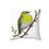 Thumbnail: White-eye bird on branch pillow