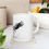 Thumbnail: Red-crowned crane mug, 11oz/15oz ceramic