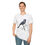 Thumbnail: Man modeling white t-shirt featuring a bird illustration