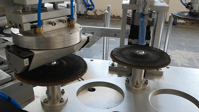 Automatic Abrasive Flap Disc Labeling Ma