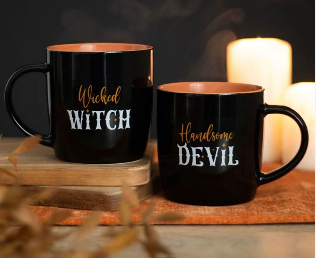 Wicked Witch & Handsome Devil mug set