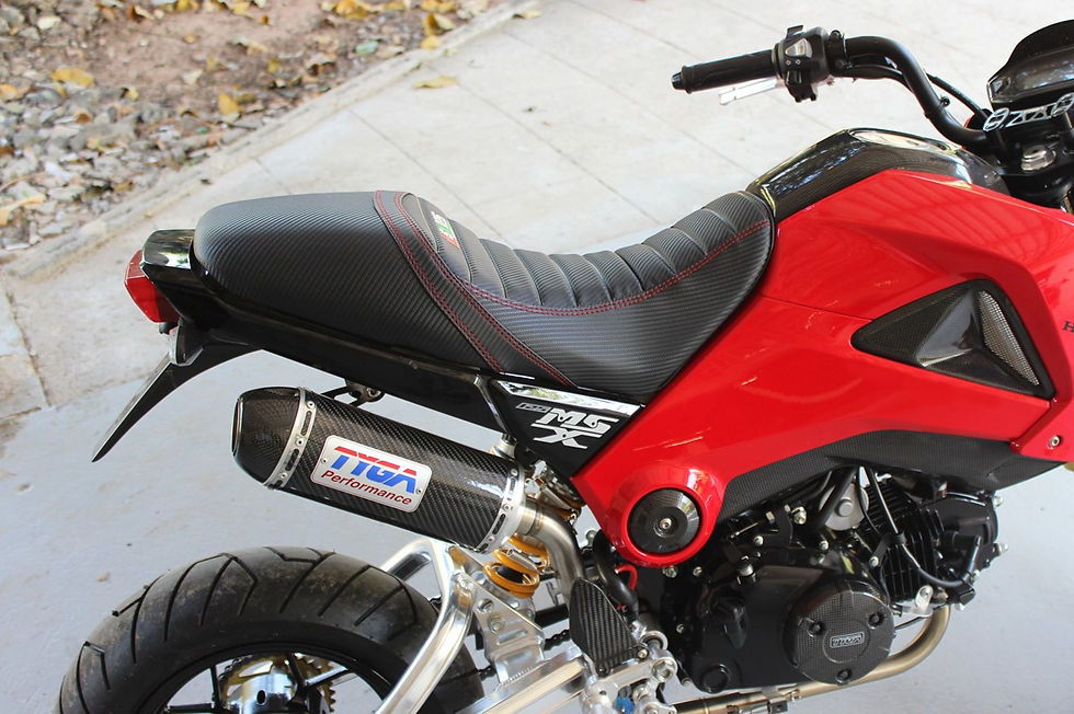 Thumbnail: Honda Grom OG Tyga Full Race System Exhaust Carbon Oval