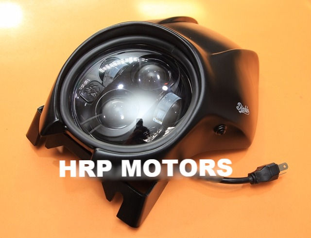 Honda Rebel 300/500 Led conversion headlight+Cowl(Diablo)
