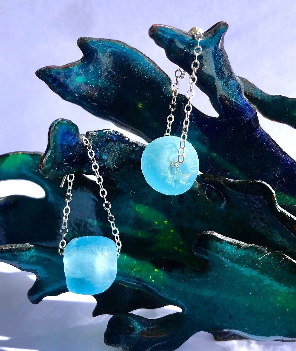 Blue Water Earrings
