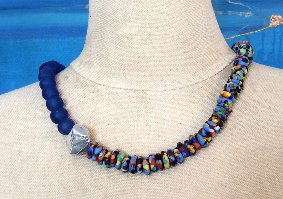 Stunning Krobo Bead Necklace