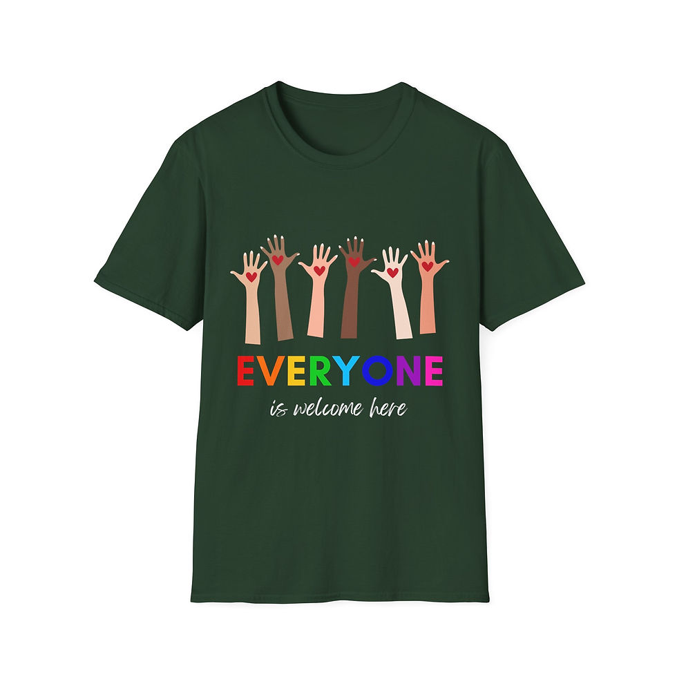 Thumbnail: 'Everyone is Welcome Here' Love Tee