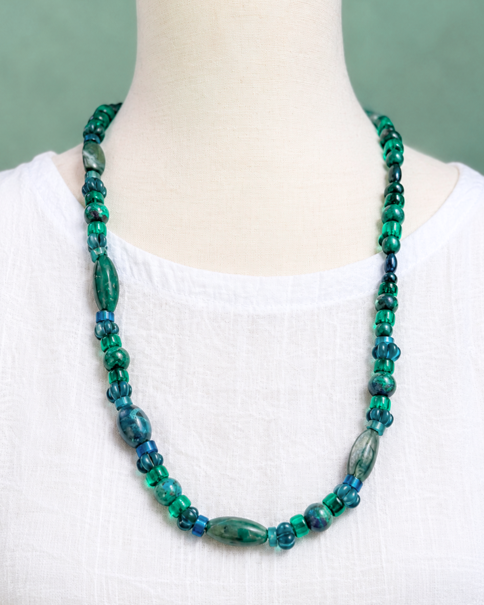 Blue Sage Gemstone Necklace
