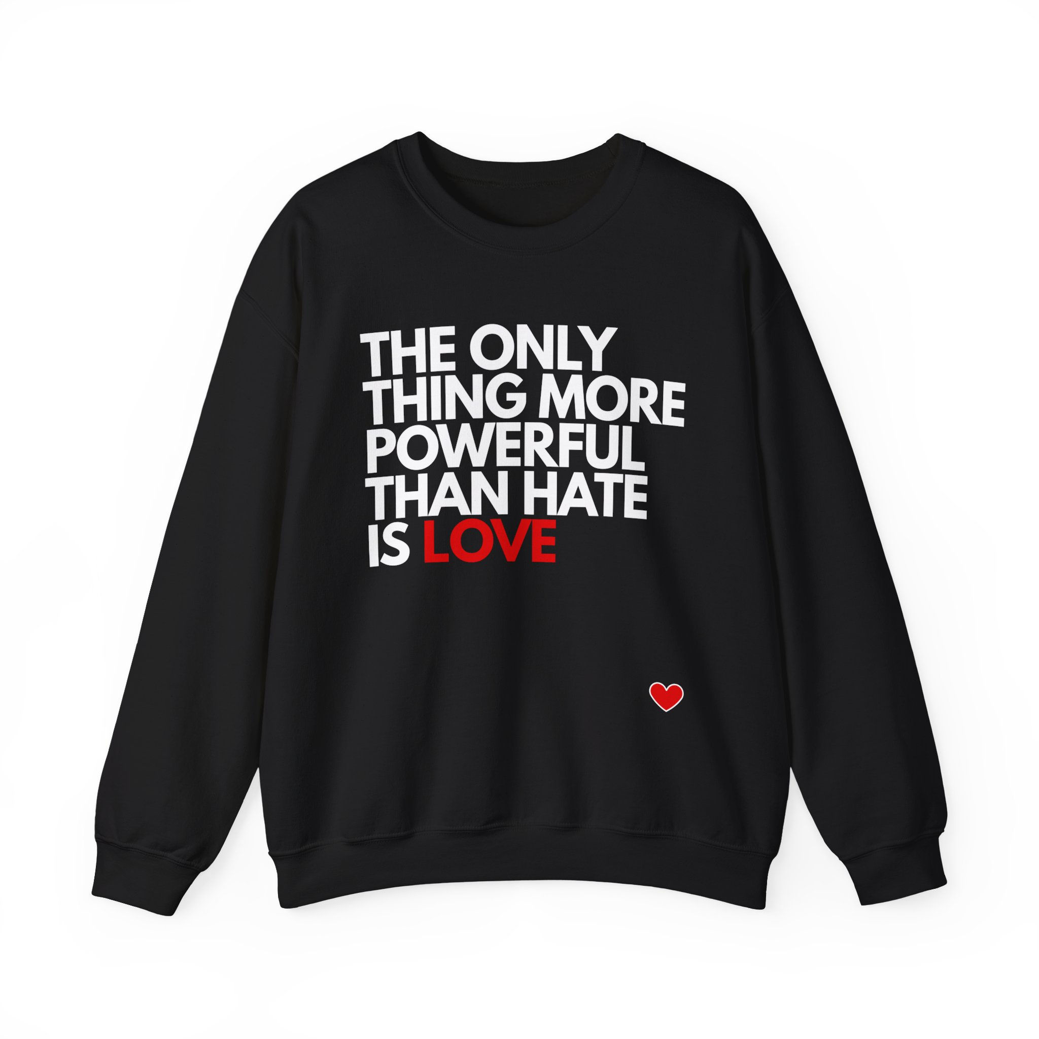 'Love Over Hate' Unisex Crewneck Sweater