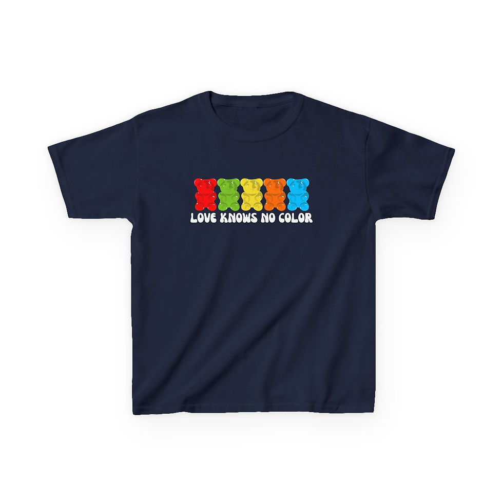 Thumbnail: Kids 'Love Knows No Color' Gummy Bear Tee-Shirt