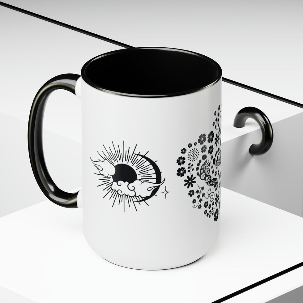 Thumbnail: Love and Light Two-Tone Coffee Mugs, 15oz