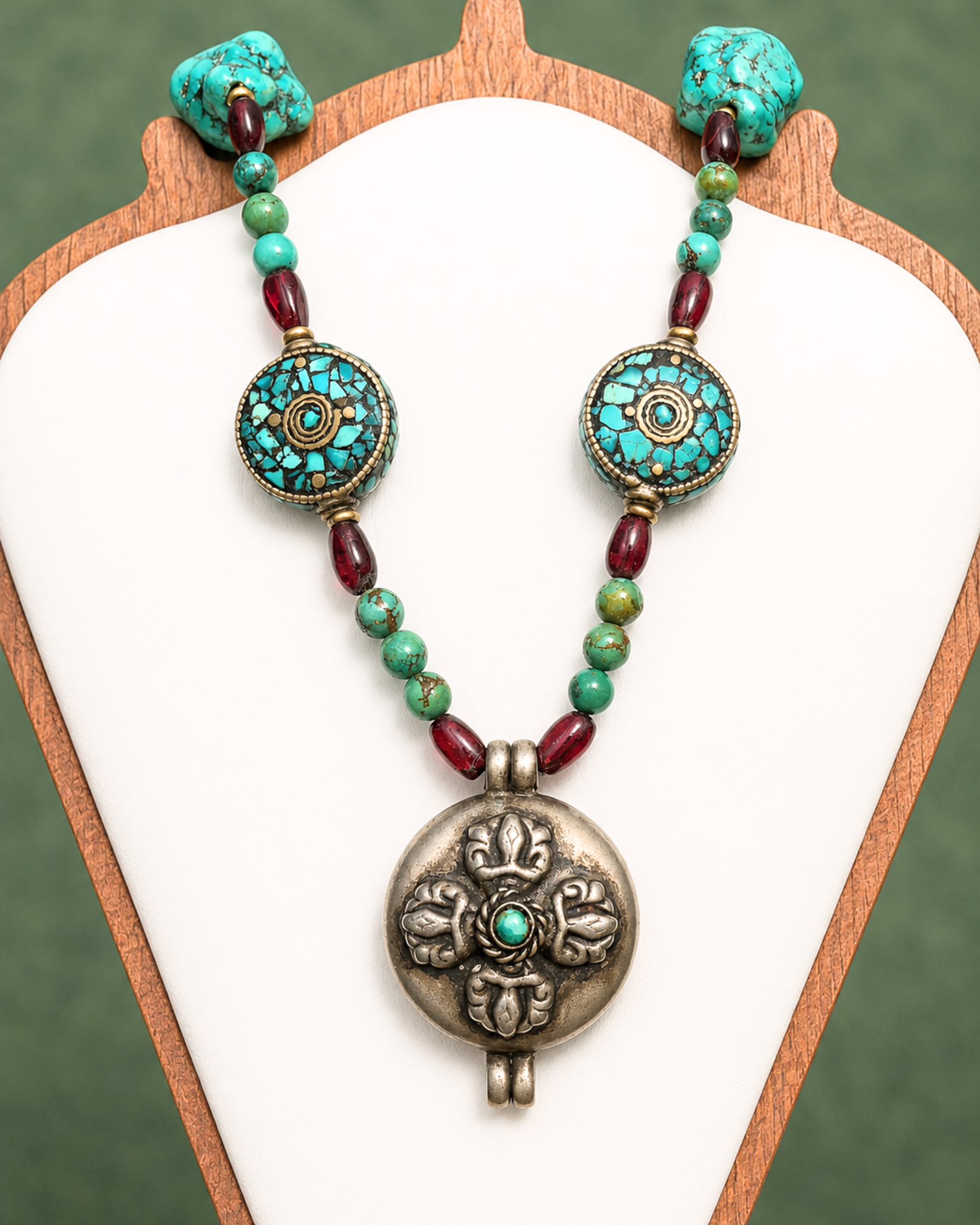 Teal Willow Turquoise Gemstone Necklace
