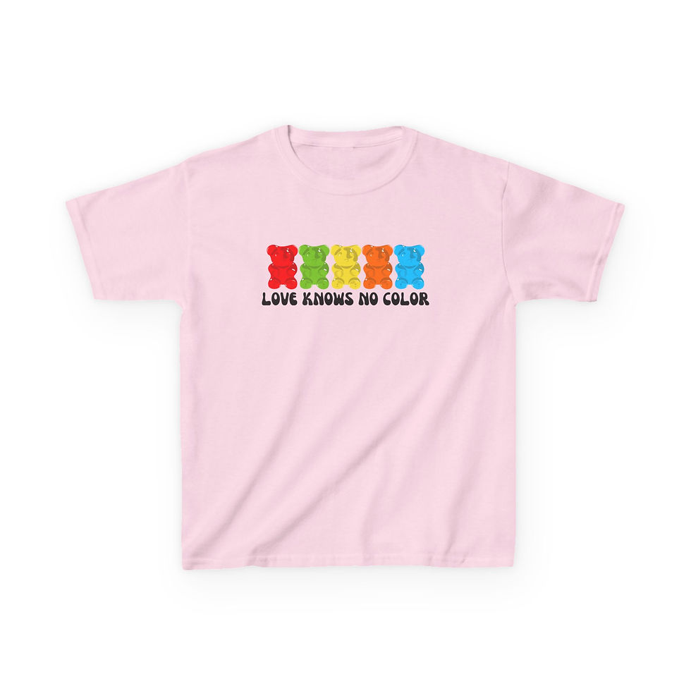 Thumbnail: Kids 'Love Knows No Color' Gummy Bear Tee-Shirt