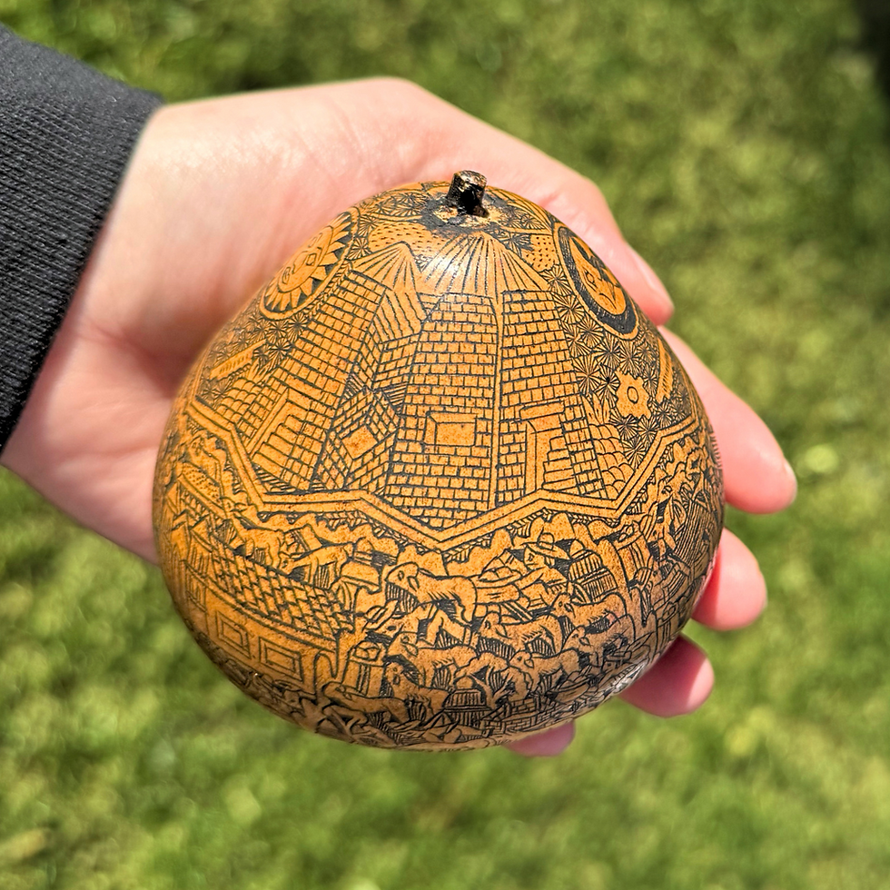 Thumbnail: Traditions Hand-Carved Andean Gourd