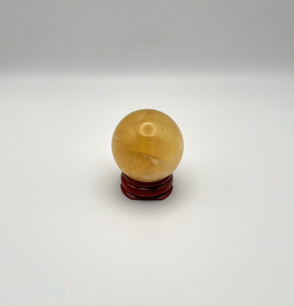 Small Citrine Crystal Ball