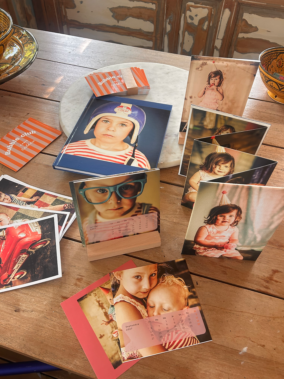 tirages photos enfants, album photo, cadres photos, calendriers photo