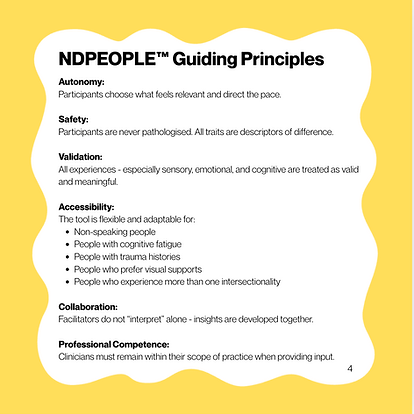 NDPEOPLE instruction booklet