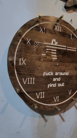 Thumbnail: Fuck Around short barrel rifle bullet clock