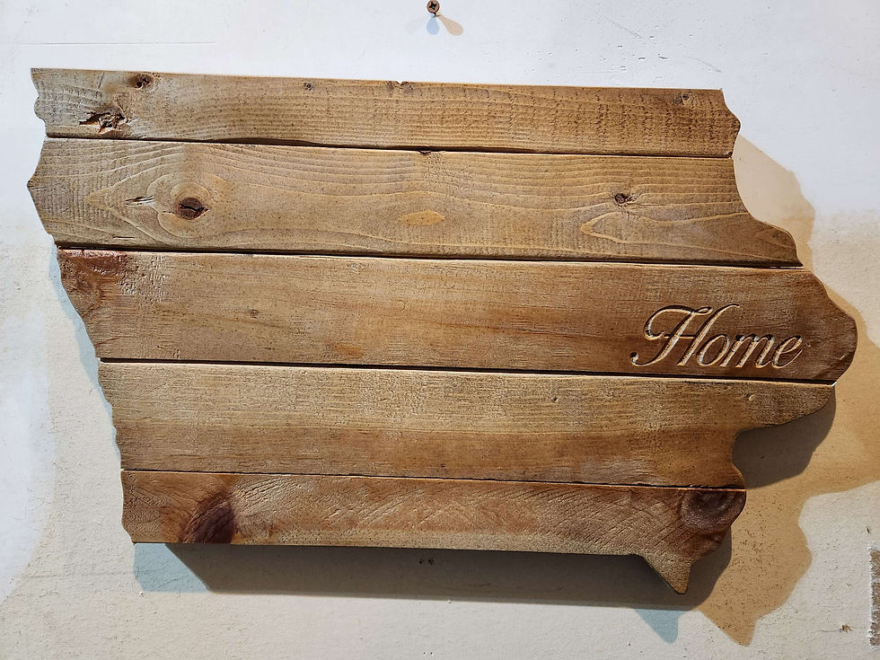 Thumbnail: State outline pallet wood sign