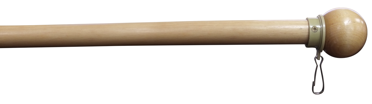 63605 60"x1" Solid Birch Pole